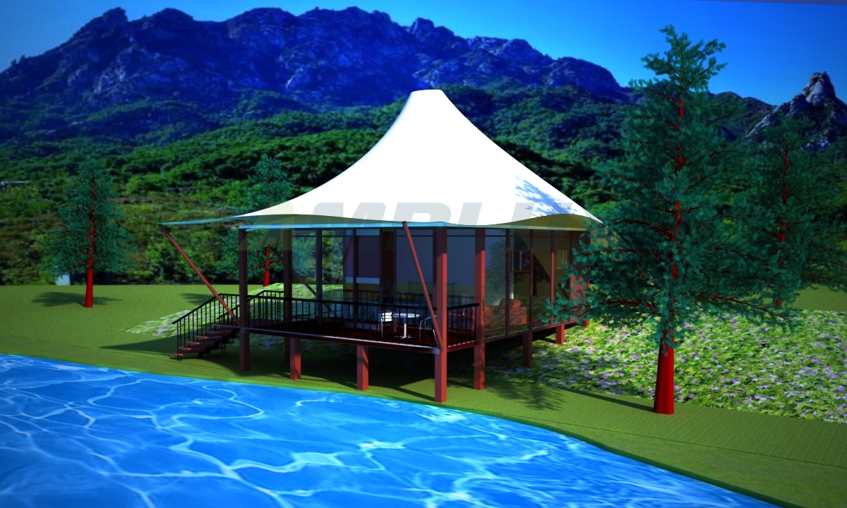 野奢四边形帐篷酒店